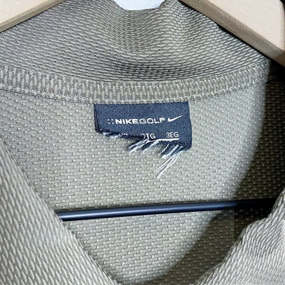 Nike Golf Green Textured Short Sleeve Polo - Picture 4 of 5